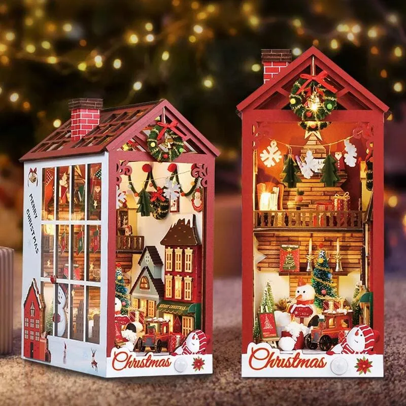 Book Nook - Christmas miniature world - Image 3