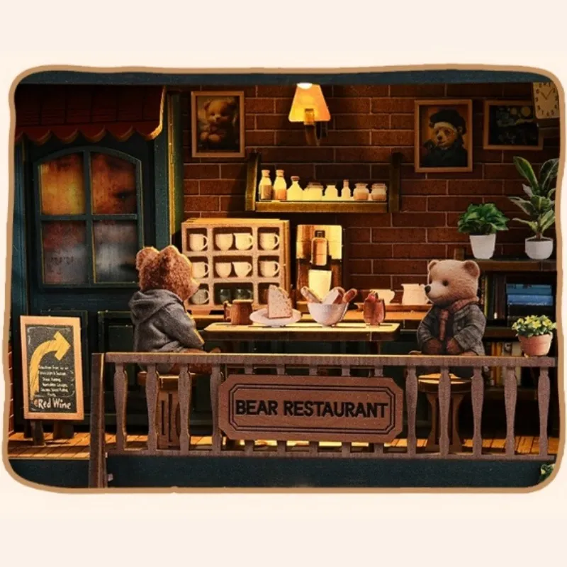 Miniatur Haus Bausatz - Bear Restaurant - Image 5