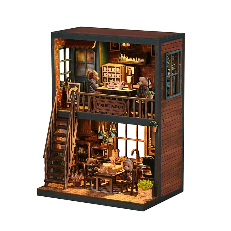 Miniatur Haus Bausatz - Bear Restaurant - Image 7