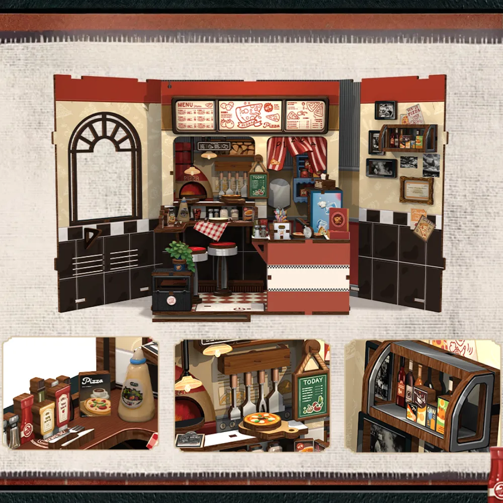 Miniatur Haus Bausatz - Uncle Joe's Pizzeria - Image 3