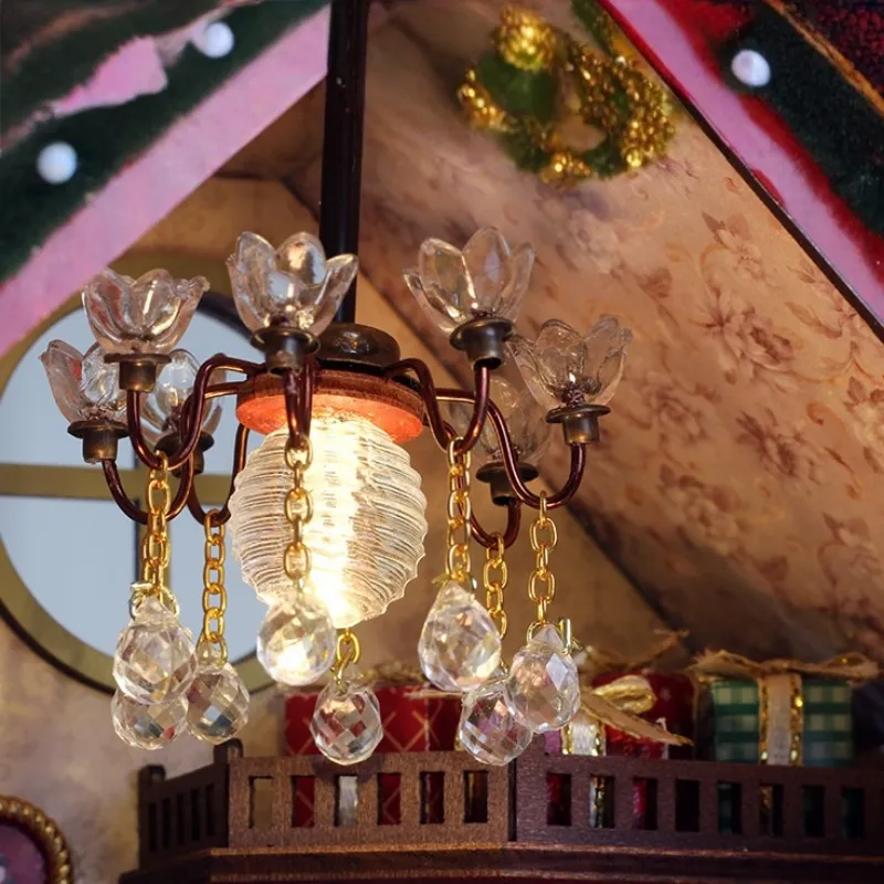 Miniatur Haus Bausatz - Warm Christmas Lodge - Image 7