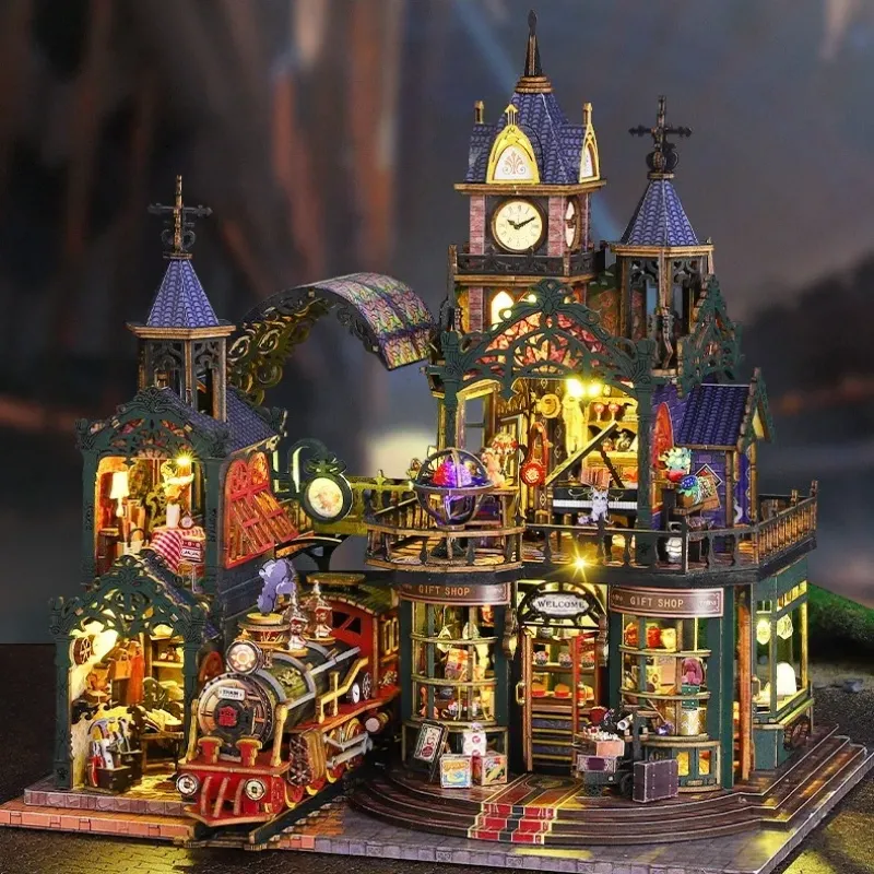 Miniatur Haus Bausatz - Rail Track Secluded City - Image 4