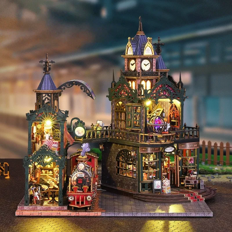 Miniatur Haus Bausatz - Rail Track Secluded City - Image 5